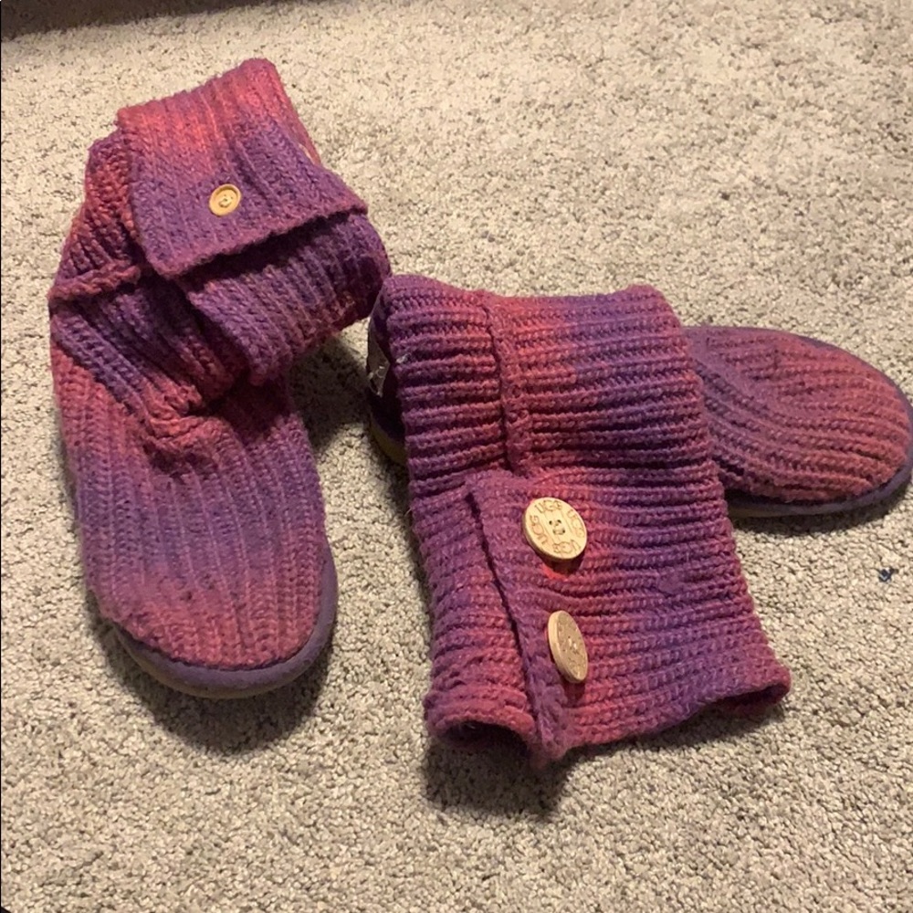 Purple/pink Ombré uggs sz 4 kids/6.5 women’s